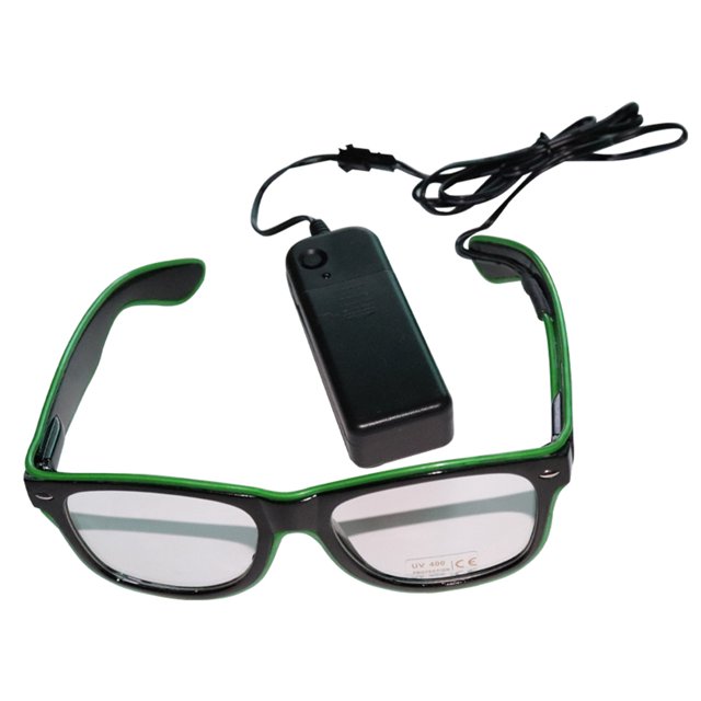 Labymos YJ001 LED Glasses 10 Colors Optional Light Up El Wire Neon Rave Glasses Twinkle