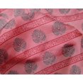 thumbnail image 4 of oneOone Silk Tabby Fabric Leaves & Lotus Block Print Fabric By Yard 42 Inch Wide, 4 of 4
