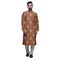 thumbnail image 1 of Atasi Kurta Décontracté Imprimé à Col Chinois avec Churidar Kurta Chemise pour Homme, 1 of 1