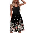 thumbnail image 1 of TJAZFJPA Robes Midi pour Femmes Robe d'Été Sans Manches Décontractée Imprimée Robe de Soirée Élégante Robe Longue Robe de Retour, 1 of 4