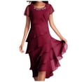 thumbnail image 1 of 2025 Robe à Col en V pour Dames à Manches Courtes, à Lacets, Imprimée, Grande Jupe, Robe d'Été pour Femmes, Robe Maxi pour Dames, Robes d'Été Décontractées pour Femmes, Robe de Saison, Robes Chemise Maxi, Robes Longueur Genou fo, 1 of 5