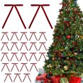 thumbnail image 3 of 24pc Velvet Christmas Tree Bow Decoration Wreath Bow Decoration, 3 of 7