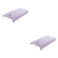thumbnail image 4 of Thinsony Housse de Table de Massage en Coton Réutilisable et Lavable Coussinet Lit Violet 80cm 2Ensemble, 4 of 6