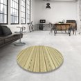 thumbnail image 3 of Ahgly Company Tapis d'Intérieur Carré Abstrait Marron Or Oriental, 6 Pieds Carré, 3 of 6