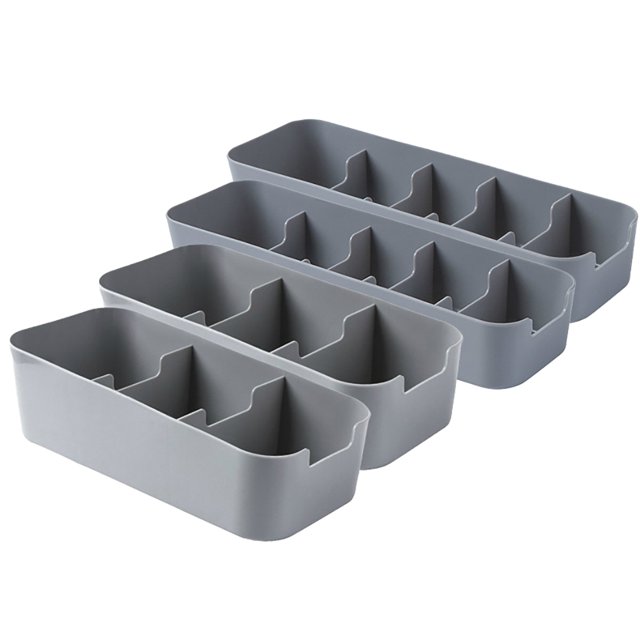 Drawer Organizer Tray Divided: 4PCS Cute Drawer Tray Divider Underwear Organizer