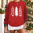 thumbnail image 1 of EGNMCR Chandail en Molleton de Noël Mode pour Dames Col Rond Décontracté Imprimé de Noël Blouse à Manches Longues, 1 of 7