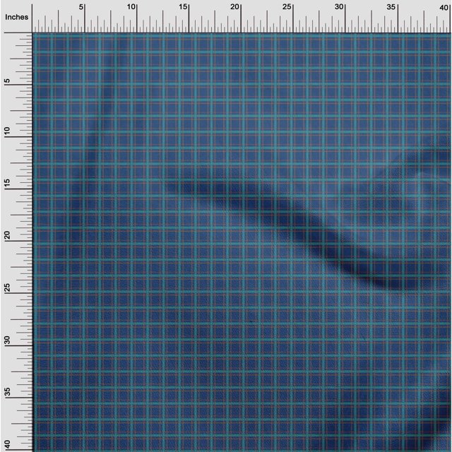 oneOone Cotton Poplin Fabric Tartan Check Printed Craft Fabric BTY 42 Inch Wide