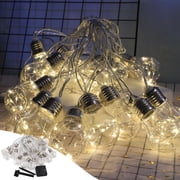 Birdeem Led Lights for Bedroom,Solar Lights Outdoor,Solar String Lights Outdoor, Light Strings with 20 Led Filament Bulbs, Patio Lights for Home Garden Tents Porch Backyard Patio Party Wedding