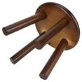 thumbnail image 3 of Child Bench, Easy To Carry Pine Strong Load-Bearing Screw Fixed Wood Stool, Strong Office For Home Round Nut-Brown, 3 of 8