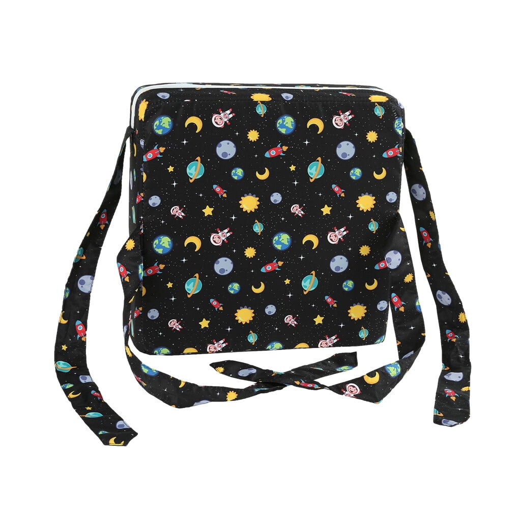 Children Chair Seat Booster Baby Raiser Cushion Removable Soft Comfortable Feeding Table Toddler Highchair Pad Black sky