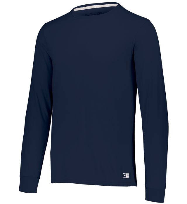 Russell Athletic T-Shirt de Performance Essentiel 60/40 à Manches Longues, 3TG, Marine