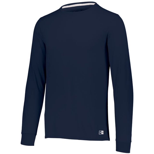 Russell Athletic T-Shirt de Performance Essentiel 60/40 à Manches Longues, m, Marine