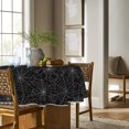 thumbnail image 3 of Halloween Tablecloth 60x60 Inch Round, Cobweb Black Washable Table Cover for Party Picnic Dinner Decor, 3 of 6