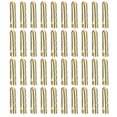 thumbnail image 1 of Unique Bargains 40Pack 4x18mm Metal Shoelace Tips Open Mouth Shoelace Repair Cords End Tips Gold, 1 of 6