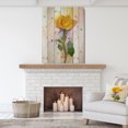 thumbnail image 4 of Design Art - Rose With Green Leaves Painting, 4 of 5