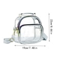 thumbnail image 2 of Amzcrzy Storage and Organization The Handbag Opening Season Gift Pvc Transparent Chain Messenger Bag Transparent Handbag Home Storage Organization and Storage Storage Container Storage Bins, 2 of 2