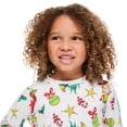 thumbnail image 4 of The Grinch Kids' Gender Inclusive Two Piece Holiday Pajama Set, 4 of 5