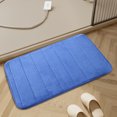 thumbnail image 4 of Boovnll Bathroom Rugs, Absorbent Thicken Non-Slip Backing Thick Velvet Floor Mat Kitchen Bathroom Foot Mat Solid Color Cotton Foot Mat 2Pc, Bath Mat, Bath Mats for Bathroom, 4 of 5