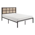 thumbnail image 1 of Pemberly Row Contemporary Metal Queen Size Platform Bed in Dark Bronze, 1 of 9