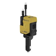 mmirethe Car Charger Adapter With Overcharge And Intelligent Chip Temperature Control Fast Charger yellow