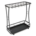 thumbnail image 4 of TEAFIRST Umbrella Rack Stand, 21-Slots Umbrella Holder with Removable Drip Tray, with 24 Hooks Black, 4 of 8