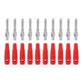 thumbnail image 1 of 10Pcs 4mm 7Pin Banana Plug Copper 1000V 32A Stackable Male Plugs with Soft Sleeve Screw TightRed, 1 of 14
