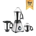 thumbnail image 1 of Preethi Steele Supreme 550W Blender Mixer Grinder, 110V, Stainless Steel Blades, 3 Jars for Grinding and Blending, 1 of 4