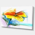 thumbnail image 2 of Hand Painted Yellow Pink Red Daisies - Large Floral Canvas Art Print, 2 of 3