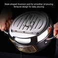 thumbnail image 3 of Friteuse Japonaise en Acier Inoxydable avec Poignée Froide, Rappel de Niveau d'Huile, Grille Amovible, Compatible avec Cuisinière à Induction, 3 of 7