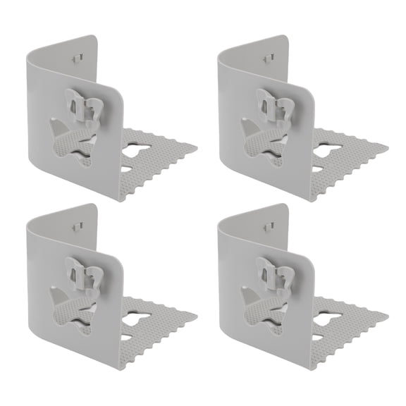 4pcs Invisible Bed Sheet Holders Plastic Bed Sheet Clamps Butterfly Snaps Suitable for Preventing Sheet Sliding