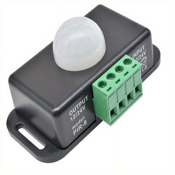 CHUANK 1 Pce C.c. 12V 24V 8A Réglage Automatique Interrupteur de Détecteur de Mouvement PIR Infrarouge Module d'Interrupteur de Lumière pour Lampe à Bande DEL
