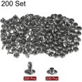 thumbnail image 3 of 200 Sets Leather Rivets 8 x 8mm Metal with 3 Setter Tools Gunmetal, 3 of 7