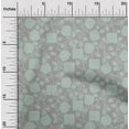 thumbnail image 2 of oneOone Tissu Popeline de Coton Gris Matériel de Robe Florale Tissu Imprimé Tissu au Mètre 42 Pouces de Large, 2 of 5