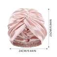 thumbnail image 3 of PVC Adjustable Silk Satin Hair Bonnet, Double Layer, for Sleeping, Unisex, 3 of 6