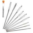 thumbnail image 3 of Estbridge  9pcs/set Sewing Needle Stainless Steel Embroidery Pin DIY Hand Pin Weaving Tool Supplies, 3 of 6