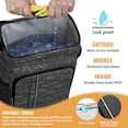 thumbnail image 3 of Laboratory Experiment Cooler Backpack, Scientific Knowledge Print Insulated Lunch Bag for Students and Science Classroom Use, 3 of 6