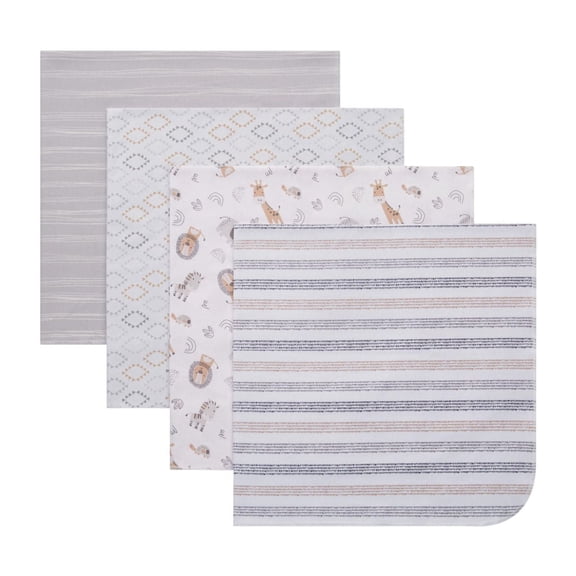 George Baby Flannel Receiving Blankets