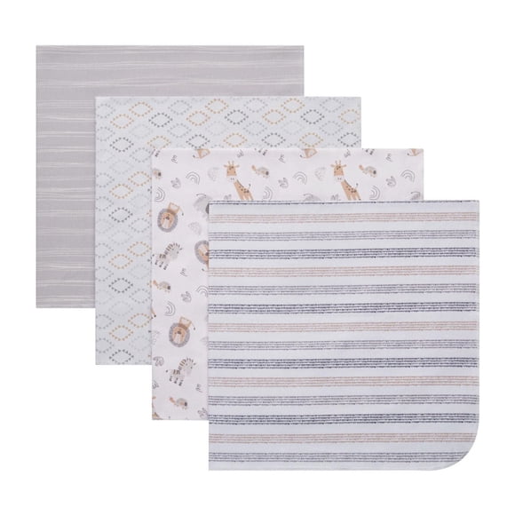 George Baby Flannel Receiving Blankets