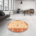 thumbnail image 3 of Ahgly Company Indoor Rectangle Abstract Mustard Yellow Oriental Area Rugs, 8' x 10', 3 of 6