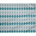 thumbnail image 4 of oneOone Polyester Lycra Turquoise Blue Fabric Argyle Check Dress Material Fabric Print Fabric By The Meter 56 Inch Wide, 4 of 4
