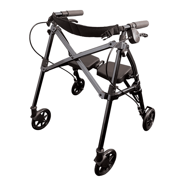Able Life Space Saver Déambulateur Court, Déambulateur Pliant Léger pour Aînés, Déambulateur Roulant avec Roues et Siège
