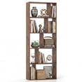 thumbnail image 1 of Costway 1 PCS 5-Tier Bookshelf with Open Back, Display Storage Shelf with Anti-Tipping Kits for Home Industrial Brown, 1 of 10