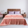 thumbnail image 4 of TopLLC Solid Color Ease Friendly Washable Sheets Luxurious Silk Bedding cloth Fabric bed sheet, 4 of 6
