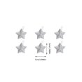 thumbnail image 1 of Agiferg Christmas Decorations Gold Powder Five Pointed Star Pendant Christmas Tree Decoration Gold Three-dimensional Star Pendant, 1 of 2