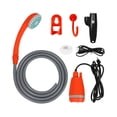 thumbnail image 1 of relayinert ABS Camping Essentials Rechargeable And Portable Outdoor Shower Stay Clean On Adventures Compact black orange, 1 of 6