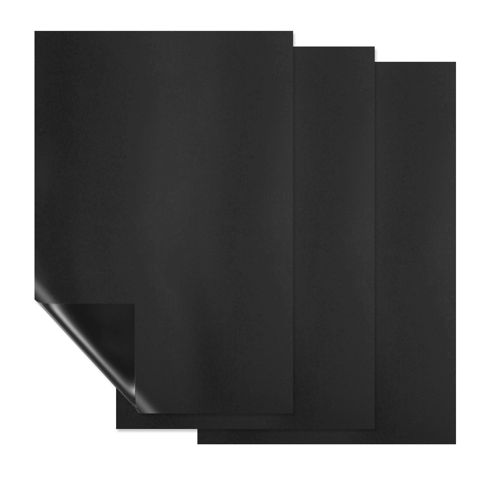 Uxcell Magnetic Dry Erase Board Sheet for Fridge, Erasable Refrigerator Whiteboard Black 0.6mm