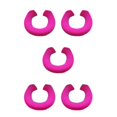 thumbnail image 1 of Thinsony Acrylic Fibers Made Toilet Mat Removable And Fits Most Toilets U Shape Rose Red 5Set, 1 of 6