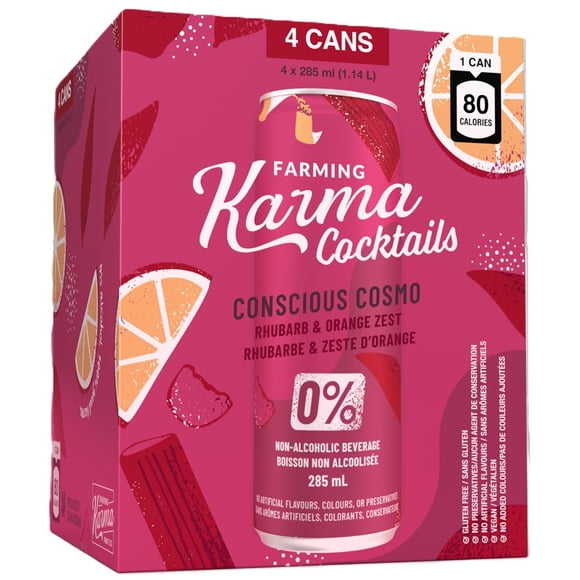 Mocktail Conscious Cosmo 0% Alc 4x285ml