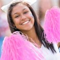 thumbnail image 4 of 12pcs Cheering Squad Pompoms Handled Cheering Poms Sports Games Dance Plastic Pompoms, 4 of 8