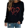 thumbnail image 2 of Meichang Womens Long Sleeve Spring Tops Valentines Day Shirts Cute Tops Heart Print Womens Tops Crew Neck Spring T Shirts, 2 of 3
